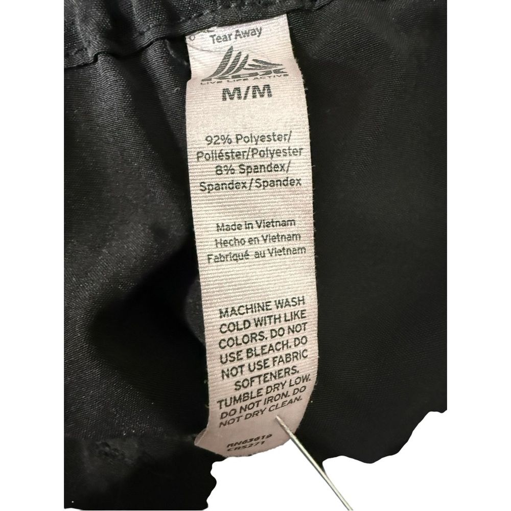 RBX Black Paperbag Waist Tie Front Shorts Size Medium - Picture 5 of 5